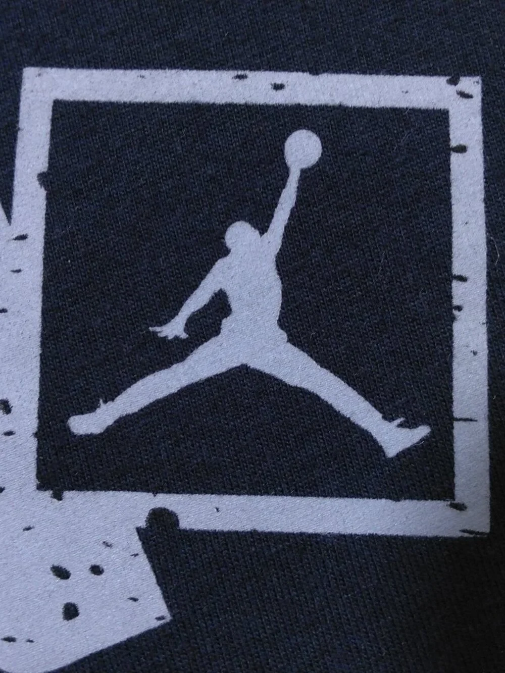 AIR JORDAN T Shirt XXL Black Gray Grey ELEPHANT PRINT Graphic Tee 2XL RETRO Nike